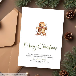 Minimalistische benutzerdefinierte Weihnachts-Gruß Feiertagskarte