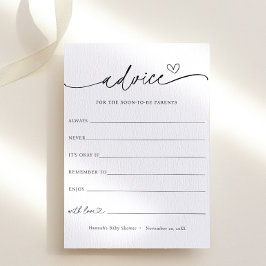 Minimalistische Beratung für die Newlyweds-Karte Einladung