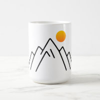 Minimalistische Berge: Ein naturlich Inspiriertes