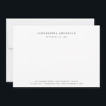 Minimalistische Berufliche Anwaltskarte Mitteilungskarte<br><div class="desc">Diese einfache und minimalistische personalisierte Schreibtischkarte enthält Ihren Namen und Ihre Informationen in schwarz auf weißem Hintergrund. Personalisieren Sie es für Ihre Bedürfnisse. Ideal für Führungskräfte,  Buchhalter,  Anwälte,  Anwälte,  Finanzanalysten,  Berater,  Grafiker,  Autoren,  Innenarchitekten und alle Geschäftsleute. In meinem Geschäft finden Sie passende Produkte.</div>