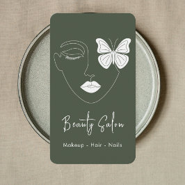 Minimalistische Berufliche Beauty Salon Visitenkar Visitenkarte