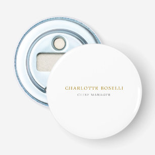 Minimalistische Berufliche Goldfarbe Flaschenöffner