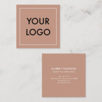 Minimalistische Berufliche Logo-Visitenkarte