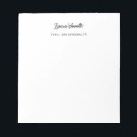 Minimalistische Berufliche moderne Handschrift Notizblock<br><div class="desc">Dieses Design wird sehr nützlich für Sie sein. Die beste Art,  zu erklären,  was Sie in Ihrem Unternehmen mit einem guten Design tun können,  ist ein gutes Produkt zu haben.</div>