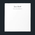 Minimalistische Berufliche moderne Handschrift Notizblock<br><div class="desc">Dieses Design wird sehr nützlich für Sie sein. Die beste Art, zu erklären, was Sie in Ihrem Unternehmen mit einem guten Design tun können, ist ein gutes Produkt zu haben.</div>