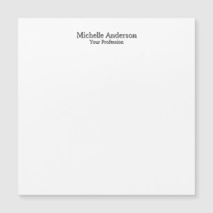 Minimalistische Berufliche moderne Schlichte Namen Magnetkarte