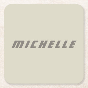 Minimalistische Berufliche moderne Science Fiction Rechteckiger Pappuntersetzer