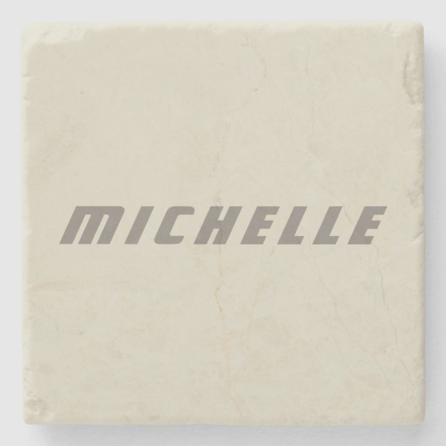 Minimalistische Berufliche moderne Science Fiction Steinuntersetzer (Vorderseite)