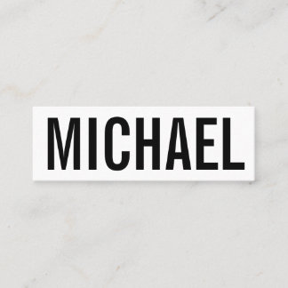 Minimalistische berufliche mutige moderne mini visitenkarte