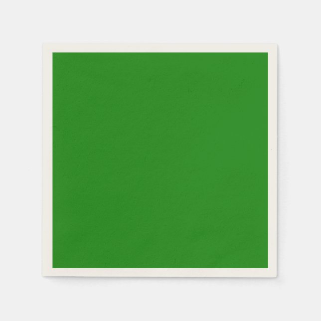 Minimalistische Berufliche Solid India Green Color Serviette (Vorderseite)