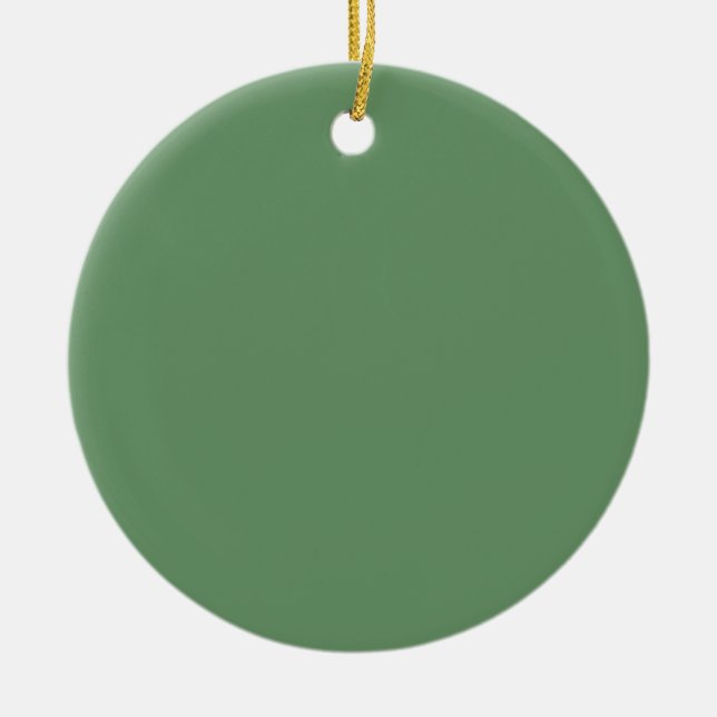 Minimalistische Berufliche Solid-Russische Grüne F Keramik Ornament (Vorne)
