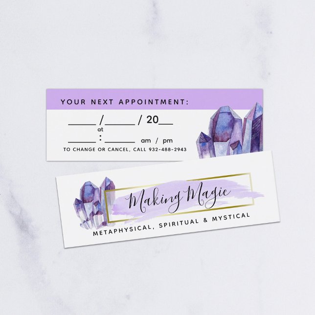 Minimalistische Besichtigung der Wasserfarben Mini Visitenkarte (Von Creator hochgeladen)