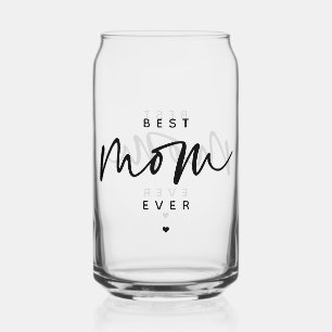 Minimalistische beste Mama je elegante Script Typo Dosenglas