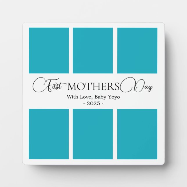 Minimalistische Bildkollektion der ersten Mutter Fotoplatte (Vorderseite)