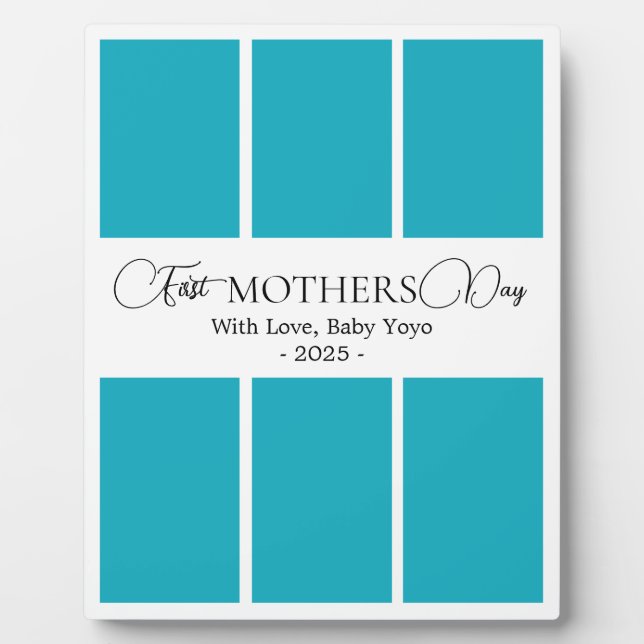 Minimalistische Bildkollektion der ersten Mutter Fotoplatte (Vorderseite)