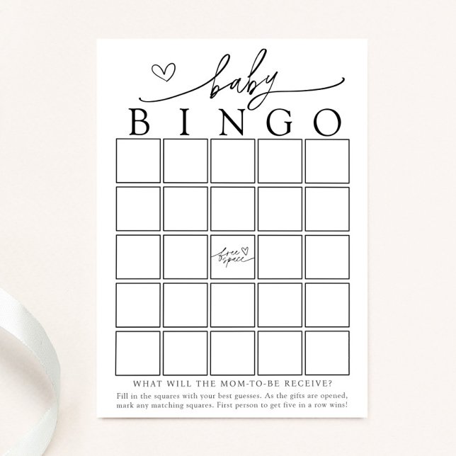Minimalistische Bingo-Game-Karte Einladung (Von Creator hochgeladen)