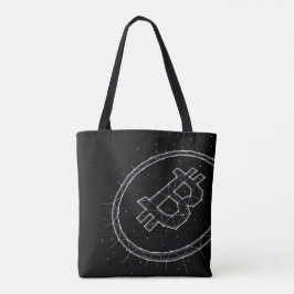 Minimalistische Bitcoin-Tragetasche Tasche