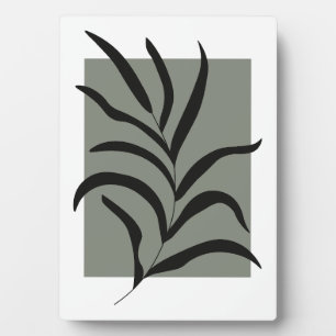 Minimalistische Blätter Fotoplatte