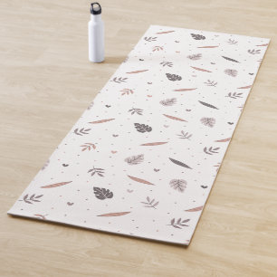 Minimalistische Blätter Muster Yoga Mat Yogamatte