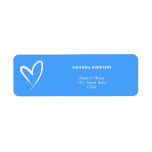 Minimalistische Blue Baby Dusche