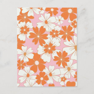 Minimalistische Blume Feiertagspostkarte