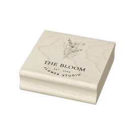 Minimalistische Blume Florist Gummistempel