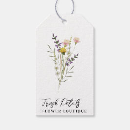 Minimalistische Blume Florist Hang Tags Geschenkanhänger