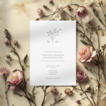 Minimalistische Blume im Bouquet