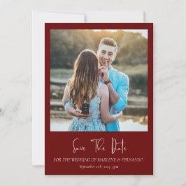 Minimalistische Blume Save the Date