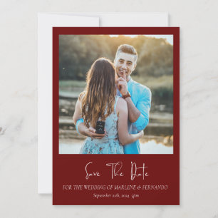 Minimalistische Blumen-Save-the-Date-Karte  Save The Date