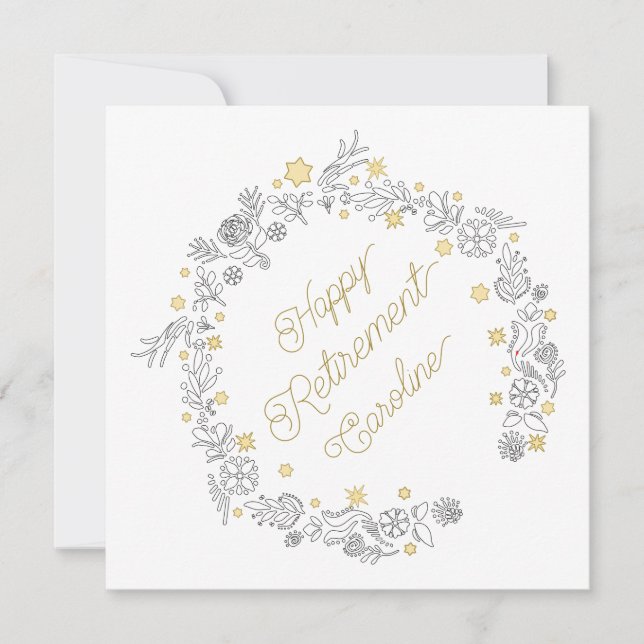 Minimalistische Blumendekoration (Vorderseite)