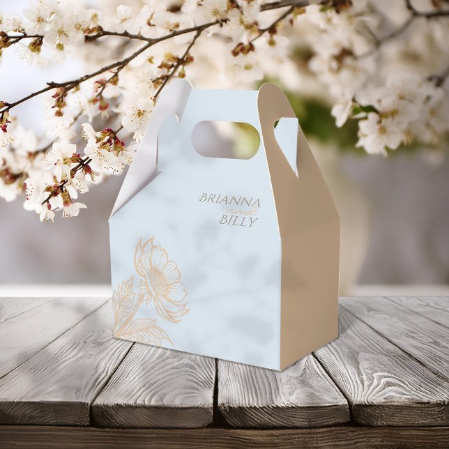 Minimalistische Blumenhochzeit Geschenkschachtel (Von Creator hochgeladen)