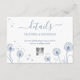 Minimalistische Blumenzettel Begleitkarte