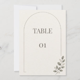 Minimalistische Bogen-Feine-Linie-Botanische-Tisch Einladung