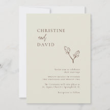 Minimalistische Bohemische Hochzeit