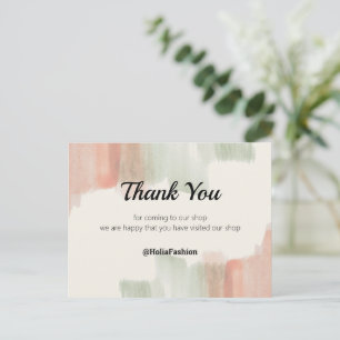 Minimalistische Boho Dankeskarten Postkarte