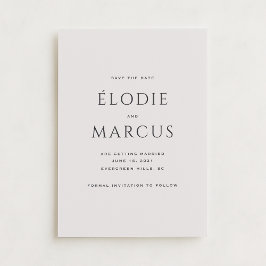 Minimalistische Bold Typografy Modern Save the Dat Einladung