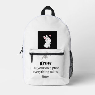 Minimalistische Botaniktasche Bedruckter Rucksack