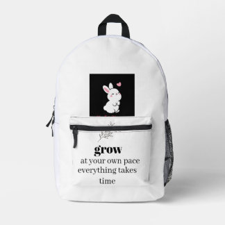Minimalistische Botaniktasche Bedruckter Rucksack