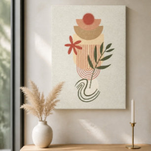 Minimalistische botanische Abstrakt IV Canvas Prin Leinwanddruck