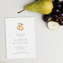 Minimalistische Botanische Birne Botanische Paare 