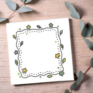 Minimalistische botanische Blattumrandung Süß ha Post-it Klebezettel