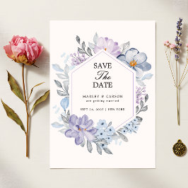 Minimalistische botanische Hochzeit Save The Date