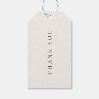 Minimalistische botanische Hochzeit | Warmweiß Geschenkanhänger
