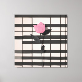 Minimalistische botanische Kunst Leinwanddruck