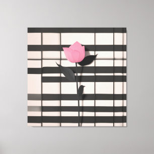 Minimalistische Botanische Kunst Leinwanddruck