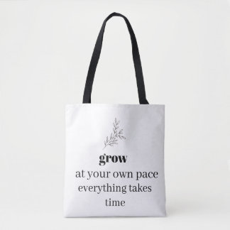 Minimalistische botanische Tragetasche Tasche