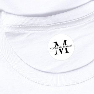 Minimalistische Boutique Logo Wasserdichte Kleidun Etiketten