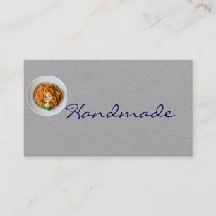 Minimalistische braune Kraftpapier-Dankeschön & Ra Visitenkarte