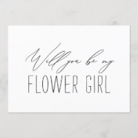 Minimalistische Brautjungfer Blumenmädchen Vorschl